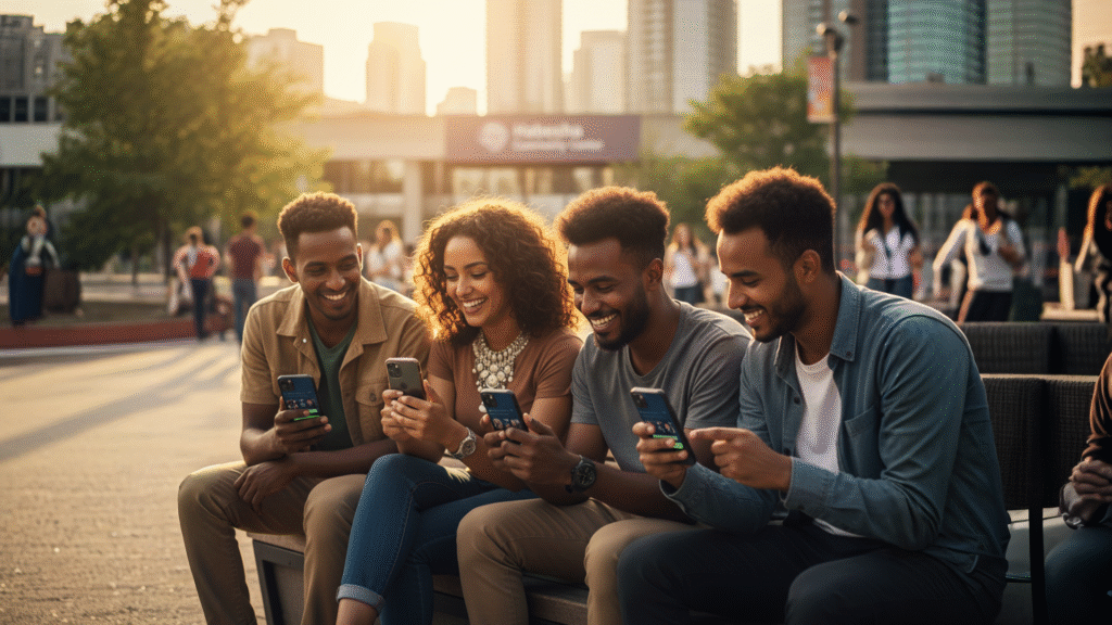 Habesha People enjoying geezify